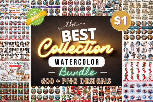 The Mega Best  Collection Watercolor Bundle