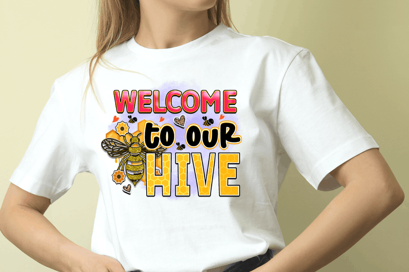 Welcome to our hive Sublimation PNG, Bee Sublimation Design