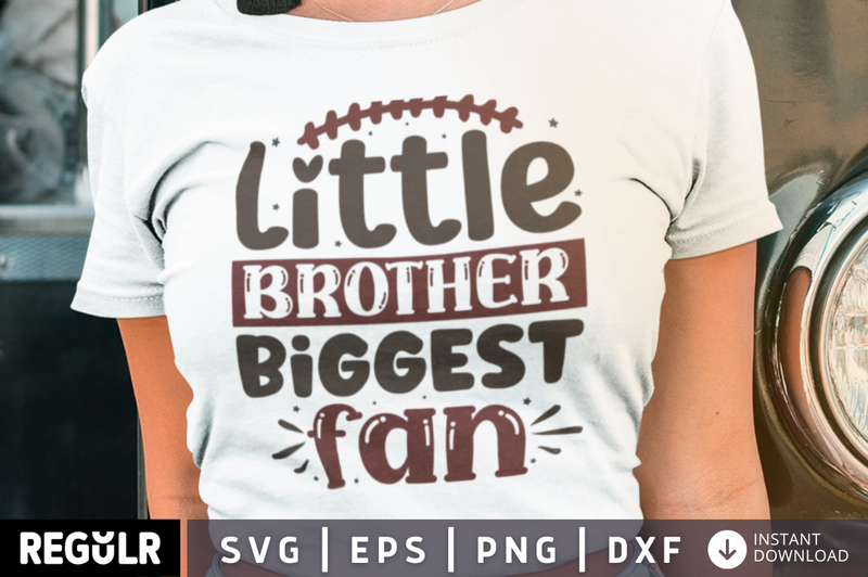 Little brother biggest fan SVG, football SVG Design