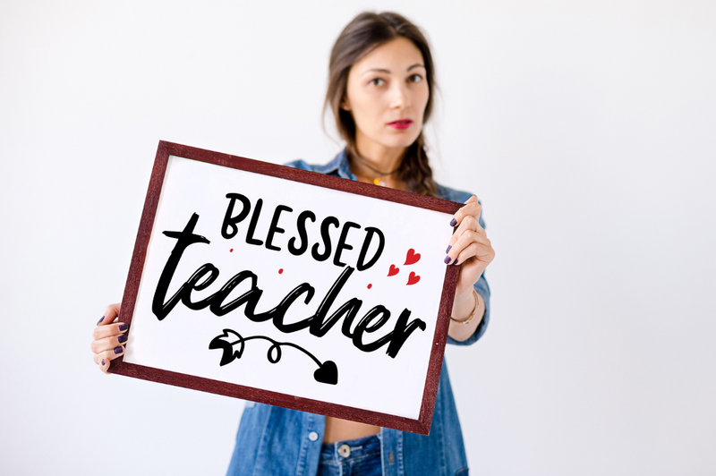 Blessed Teacher SVG, Teacher SVG Design