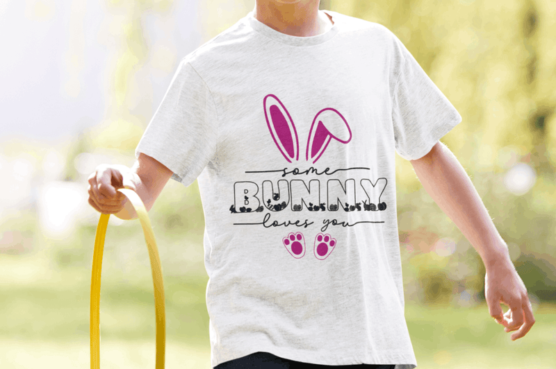 Some bunny loves you SVG, Easter SVG Design