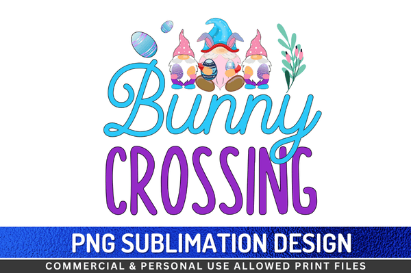 Bunny crossing Sublimation Design Downloads, PNG Transparent