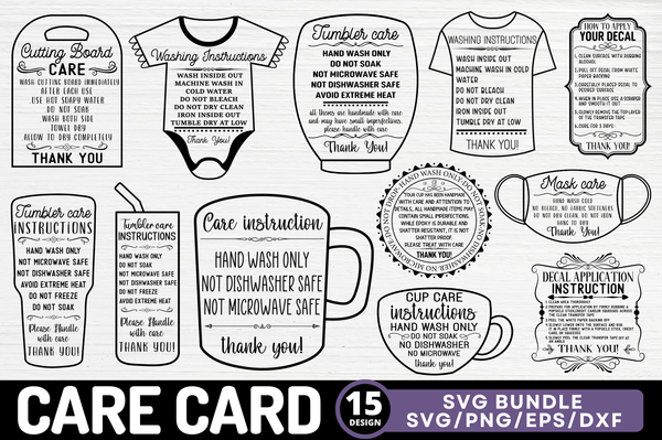Care Card Svg Bundle