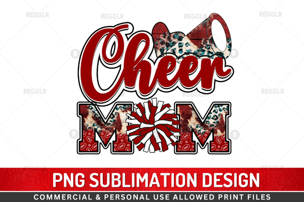 Cheer mom Sublimation Design PNG File