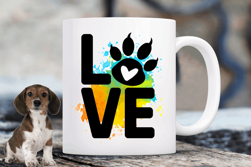 Love Sublimation PNG, Dog Sublimation Design