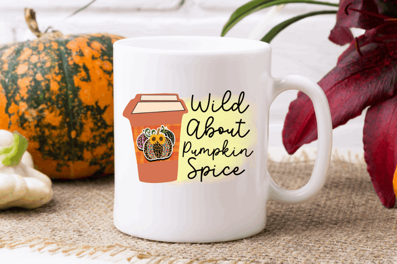 Wild about pumpkin spice Sublimation PNG, Vintage Autumn Sublimation Design