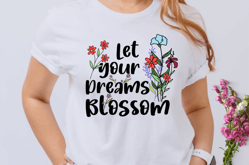 Flower with Inspirational SVG Quote Bundle