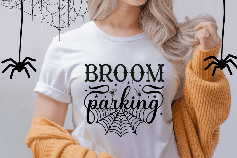 Broom parking SVG, Halloween SVG Design