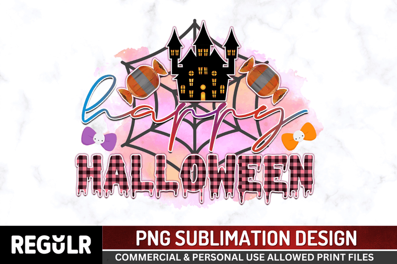 Happy Halloween PNG Design, Halloween Sublimation Design