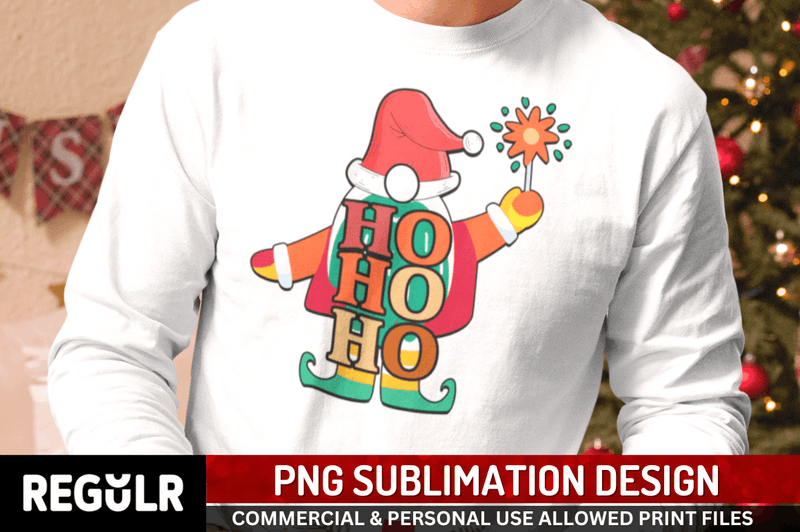 Ho Ho Ho Sublimation PNG, Christmas Sublimation