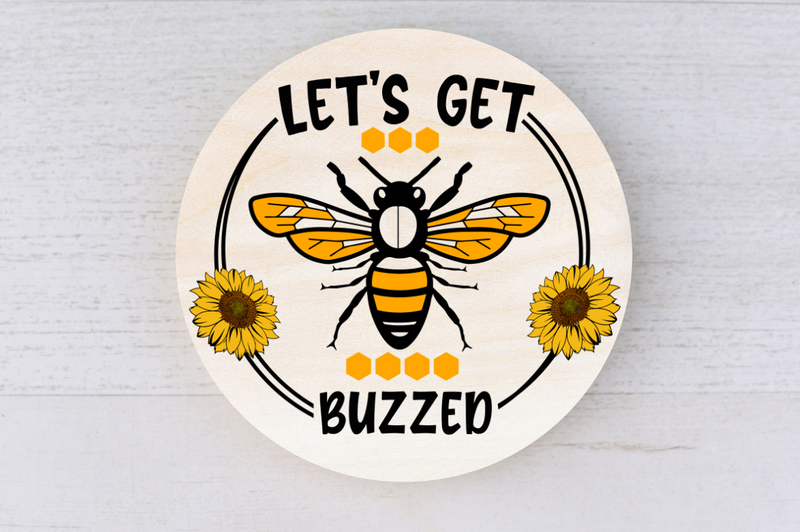 Let's get buzzed SVG, Bee SVG Design