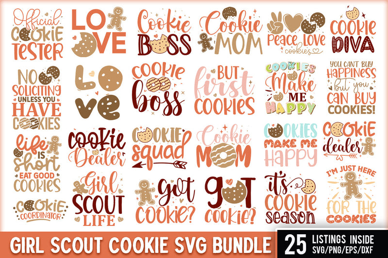 Girl Scout Cookie SVG Bundle