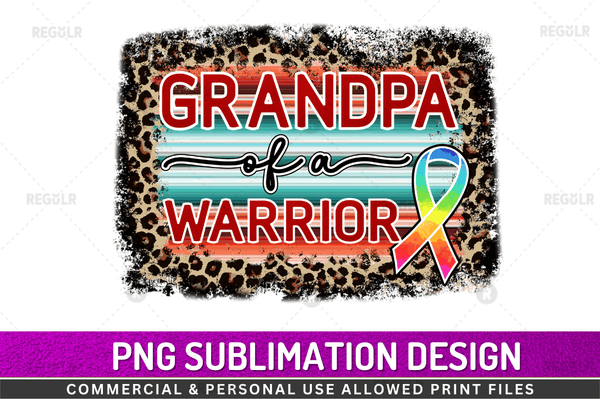 Grandpa of a warrior Sublimation Design PNG File