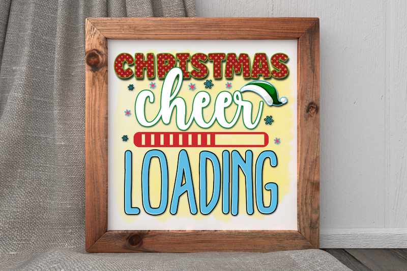 Christmas cheer loading Sublimation PNG, Christmas Sublimation Design