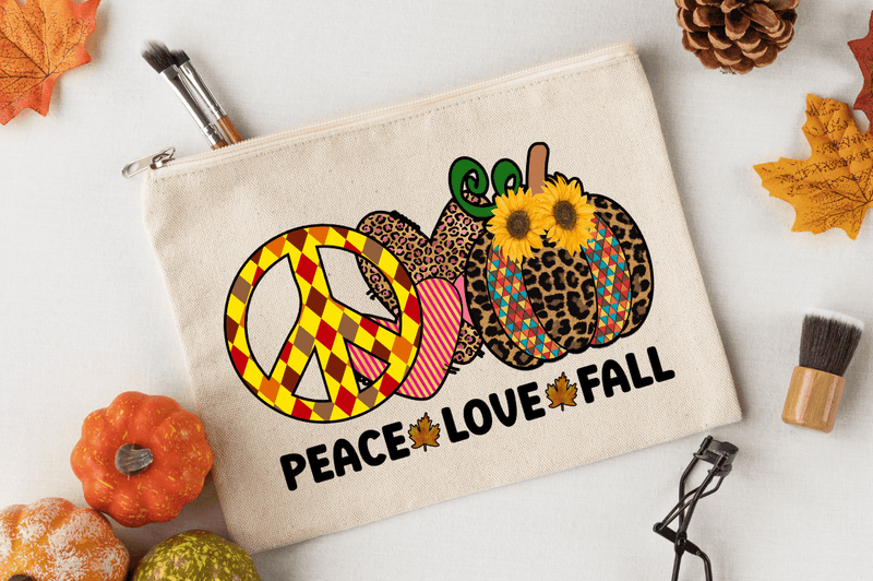 Peace  love  fall Sublimation PNG, Vintage Autumn Sublimation Design