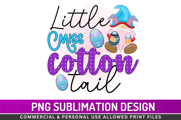 Little miss cotton tail  Sublimation Design Downloads, PNG Transparent