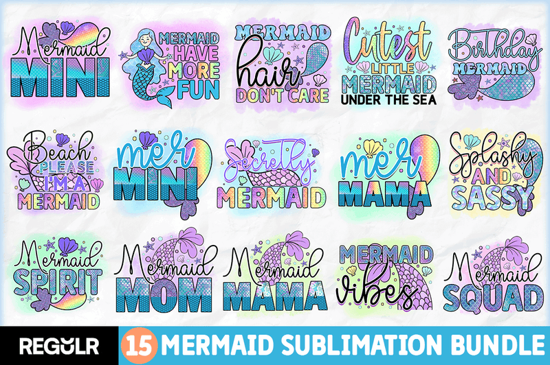 Mermaid Sublimation Bundle