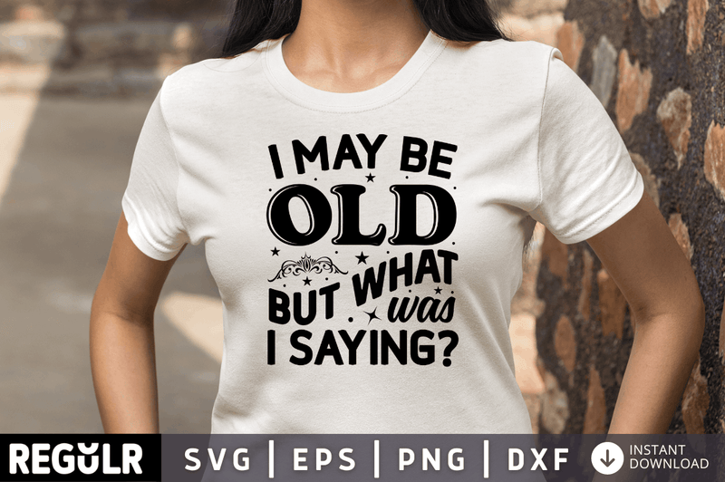 I may be old but what was i saying SVG, Getting Older SVG Design