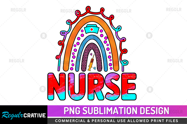 Nurse Sublimation Design PNG File