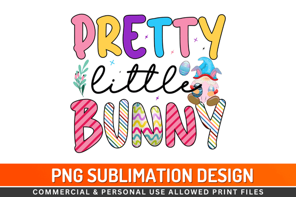 Pretty little bunny Sublimation Design Downloads, PNG Transparent
