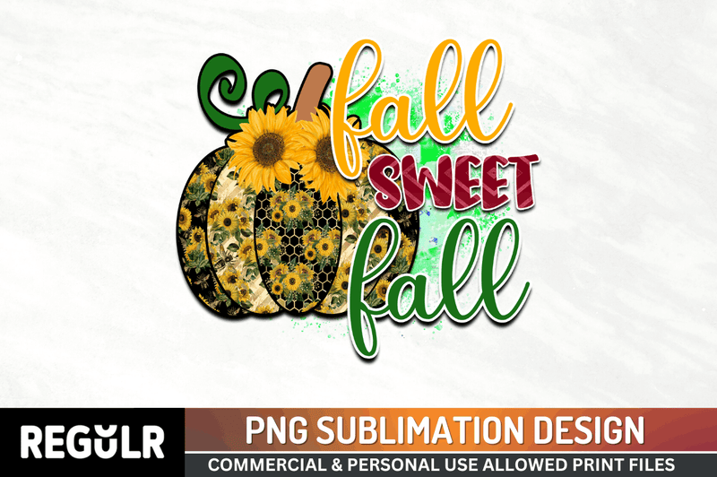 Fall sweet fall Sublimation PNG, Vintage Autumn Sublimation Design