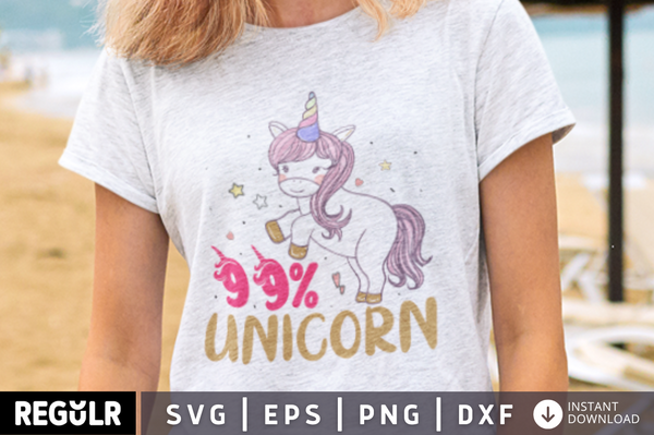99% unicorn SVG, Unicorn SVG Design