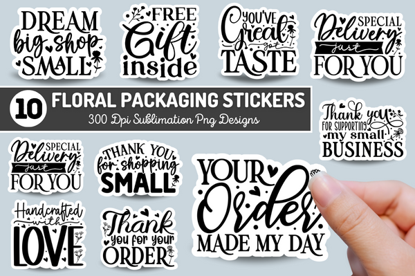 Small Business  Sublimation Stickers Bundle