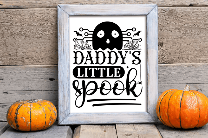 Daddy's little spook  SVG, Halloween SVG Design