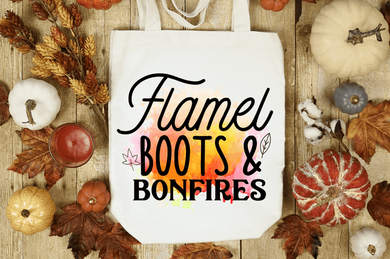 Flamel boots & bonfires Sublimation PNG, Fall Sublimation PNG