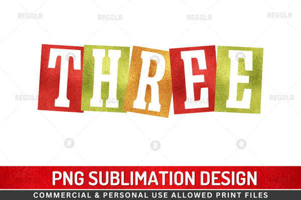 Three Sublimation Design Downloads, PNG Transparent
