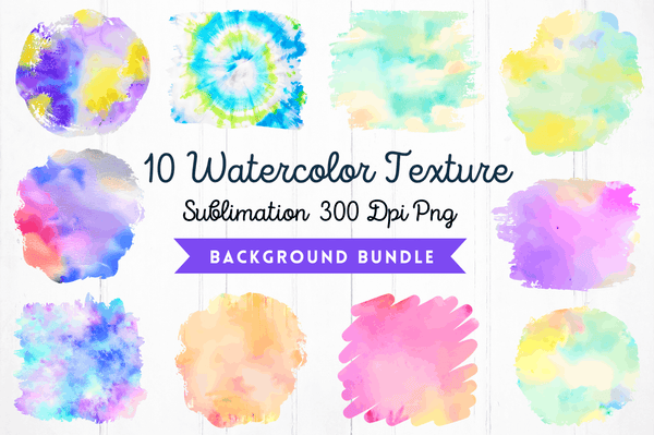 Watercolor Sublimation Background Bundle