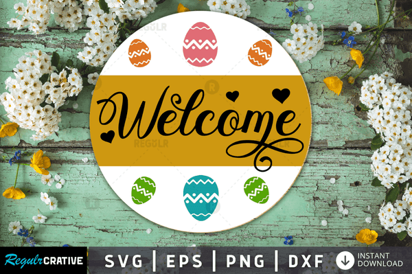Welcome Svg Designs Silhouette Cut Files