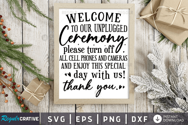 Welcome to our unplugged svg cricut Instant download cut Print files