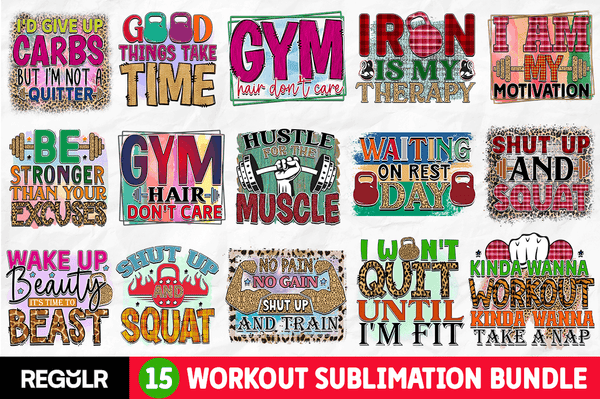 Workout Sublimation Bundle
