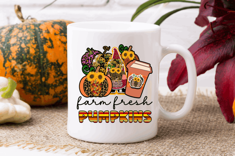 Farm fresh pumpkins Sublimation PNG, Vintage Autumn Sublimation Design