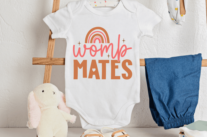 Womb mates  SVG, Boho Baby SVG Design