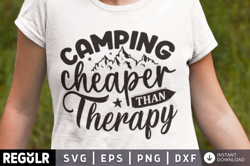 Camping cheaper than therapy SVG, Camping SVG Design