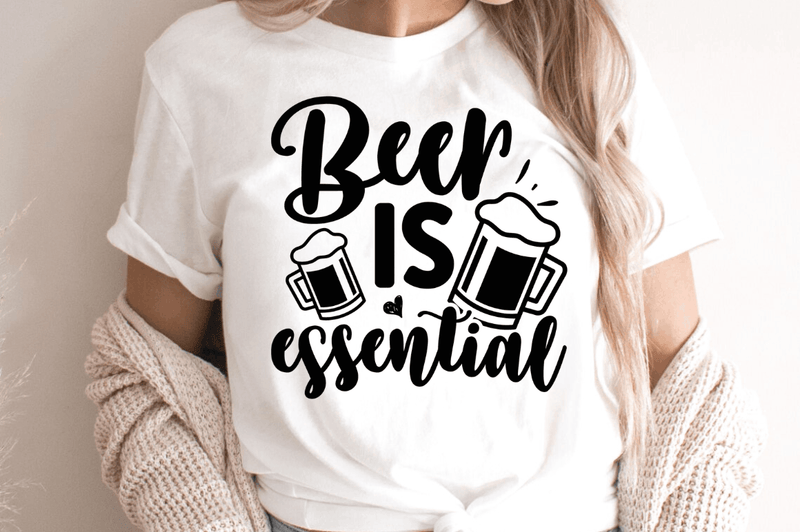 Beer is essential SVG, Alcohol SVG Design