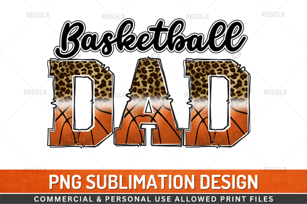 basketball dad Sublimation Design PNG File