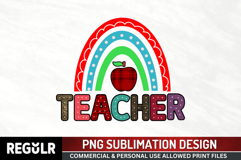 Teacher PNG, Back To School Sublimation Design