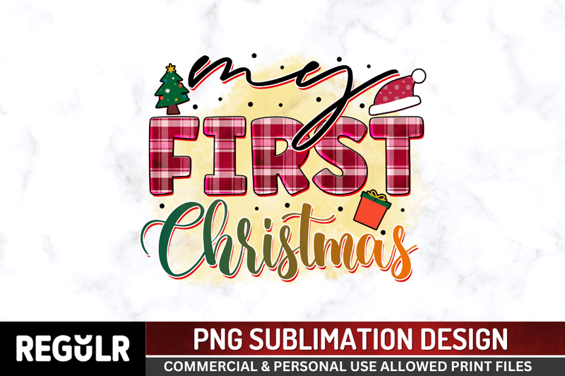 My first Christmas Sublimation PNG DESIGN , Christmas Sublimation Design