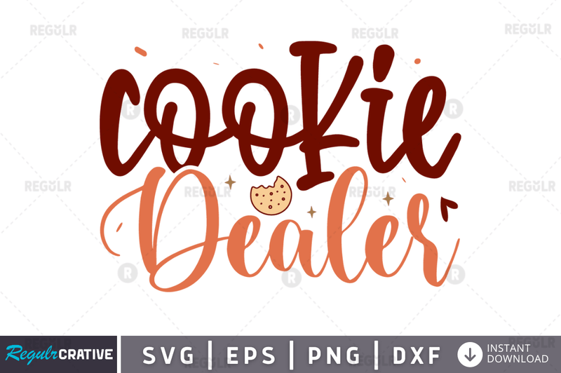 Cookie dealer svg cricut digital files