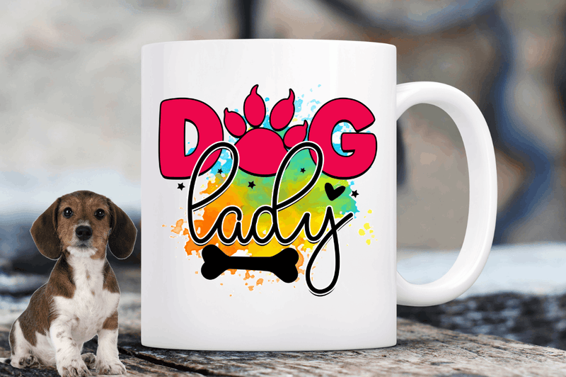 Dog lady Sublimation PNG, Dog Sublimation Design