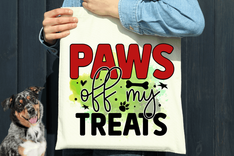 Paws off my treats Sublimation PNG, Dog Sublimation Design