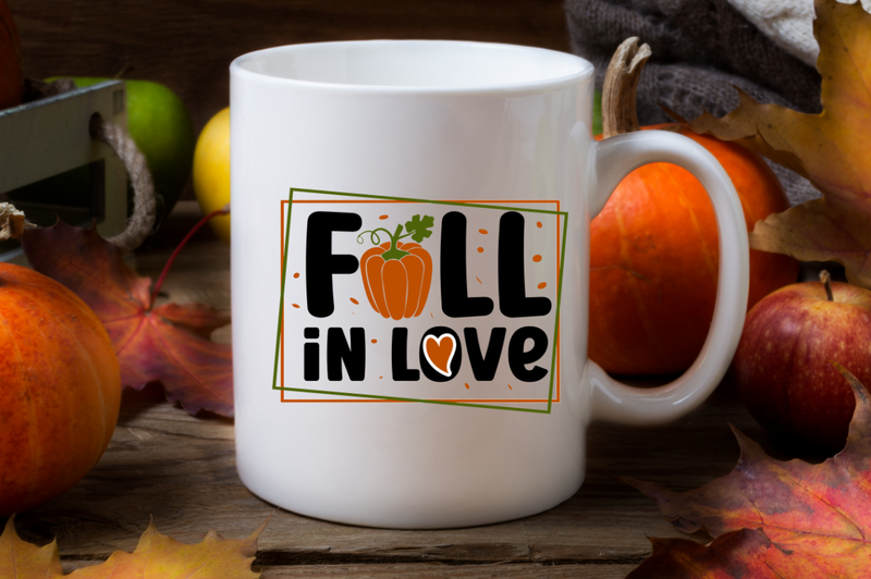 Fall in love SVG, Fall SVG Design