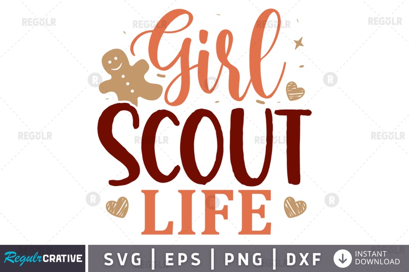 Girl scout life svg cricut digital files