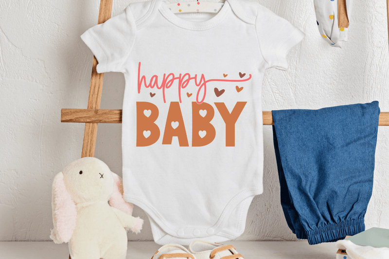 Happy baby SVG, Boho Baby SVG Design