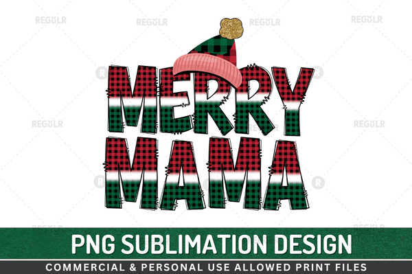 merry mama  Sublimation PNG, Christmas  Design
