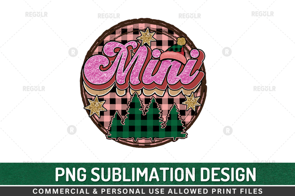 mini Sublimation PNG, Christmas Sublimation