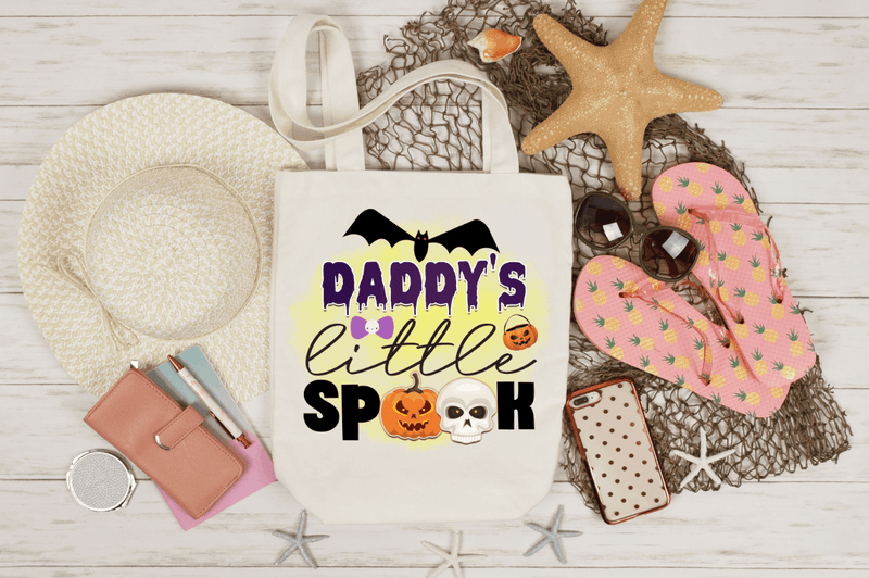 Daddy's little spook Sublimation PNG, Halloween Sublimation Design